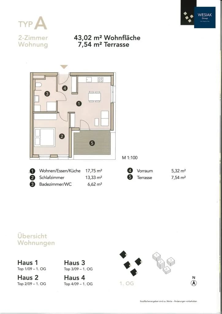 2-Zimmer-Wohnung mieten in Graz – 43 m², € 869 – Bild 9 von 9