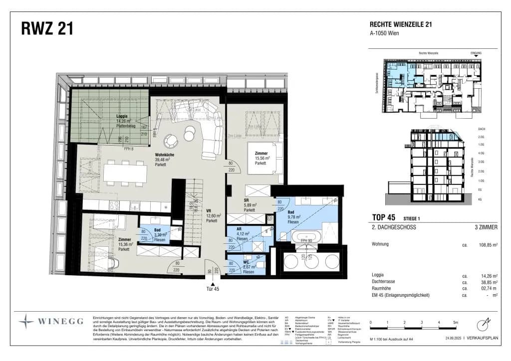 3-Zimmer-Wohnung kaufen in Wien – 108,85 m², € 2.190.000 – Bild 16 von 17