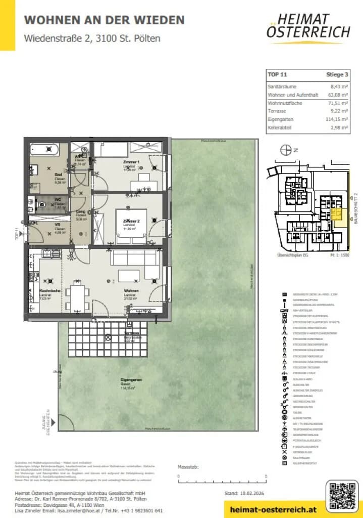 3-Zimmer-Wohnung mieten in Sankt Pölten – 71,75 m², € 967 – Bild 11 von 13