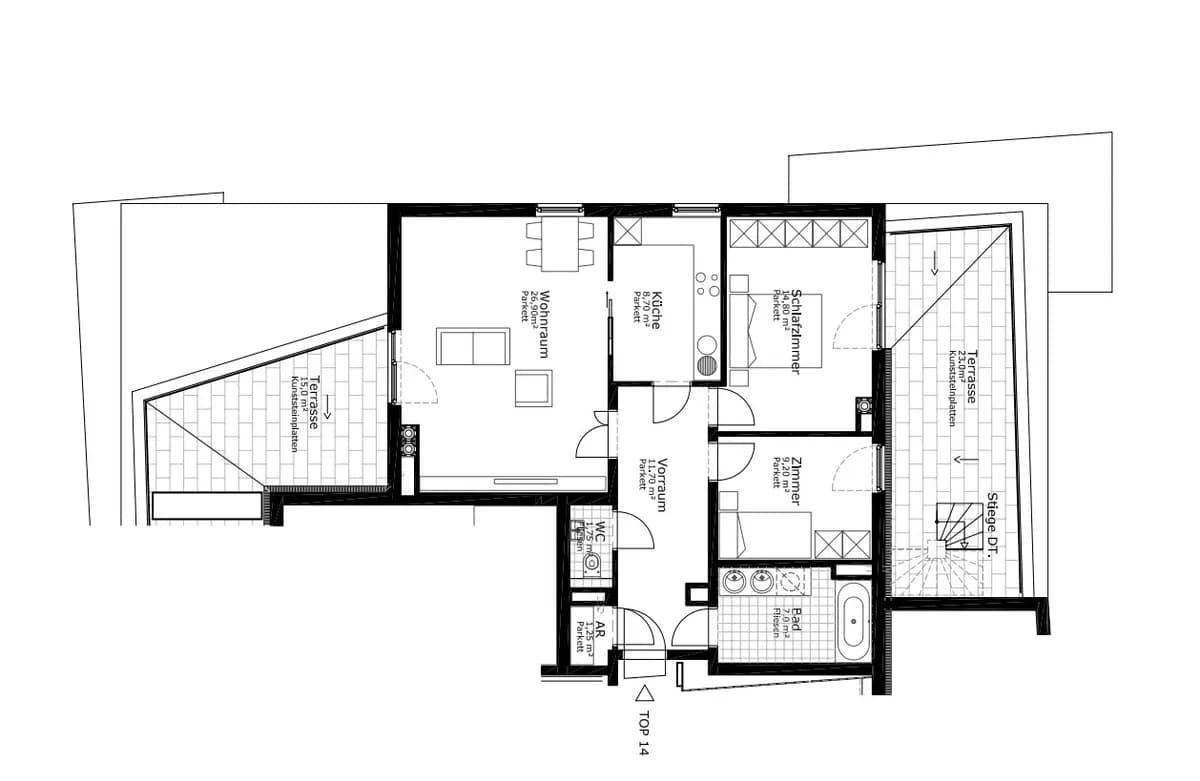 3-Zimmer-Wohnung mieten in Wien – 81 m², € 2.493 – Bild 11 von 11
