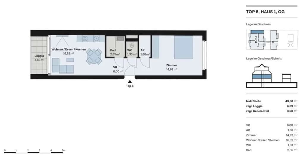 Wohnung kaufen in Wien – 43 m², € 260.000 – Bild 17 von 18