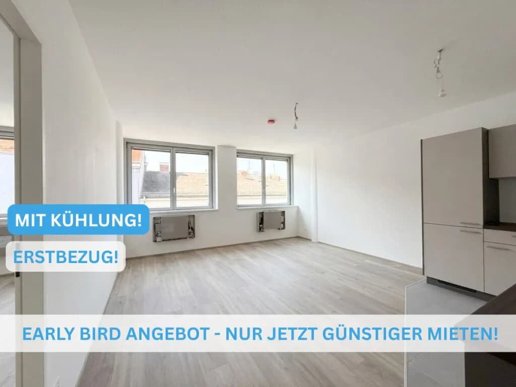 2-Zimmer-Wohnung mieten in Wien – 48 m², € 999