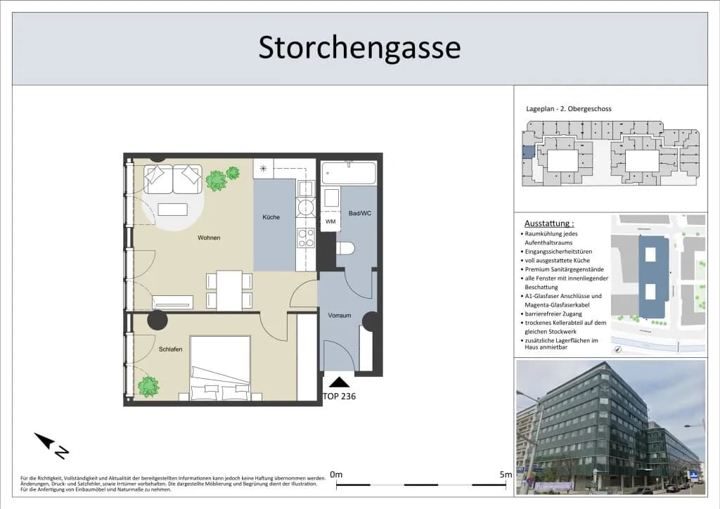 2-Zimmer-Wohnung mieten in Wien – 48 m², € 999 – Bild 11 von 11