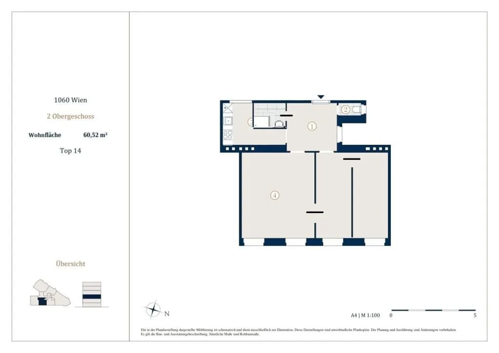 3-Zimmer-Wohnung kaufen in Wien – 60,52 m², € 315.000 – Bild 14 von 14