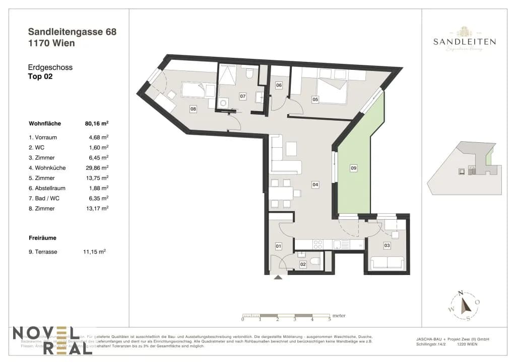 3-Zimmer-Wohnung kaufen in Wien – 80,16 m², € 569.000 – Bild 15 von 15