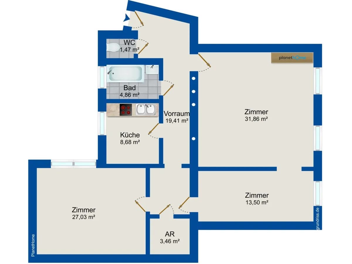 3-Zimmer-Wohnung kaufen in Wien – 110 m², € 1.190.000 – Bild 17 von 17