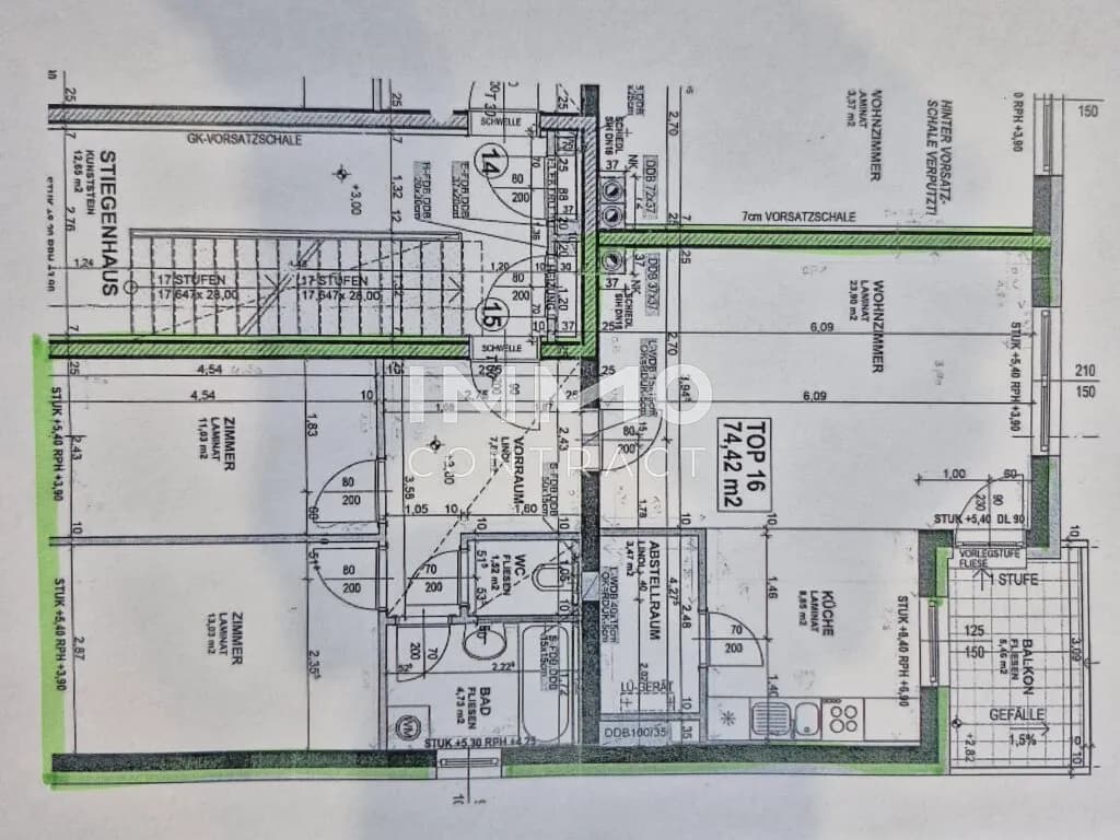 3-Zimmer-Wohnung kaufen in Sankt Pölten – 74,42 m², € 195.000 – Bild 20 von 21
