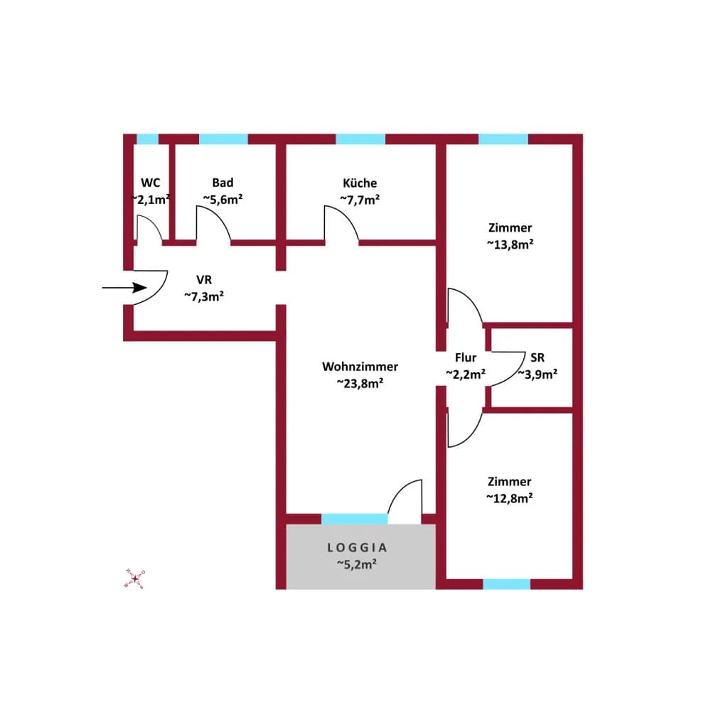 3-Zimmer-Wohnung kaufen in Mödling – 79,01 m², € 298.000 – Bild 11 von 11
