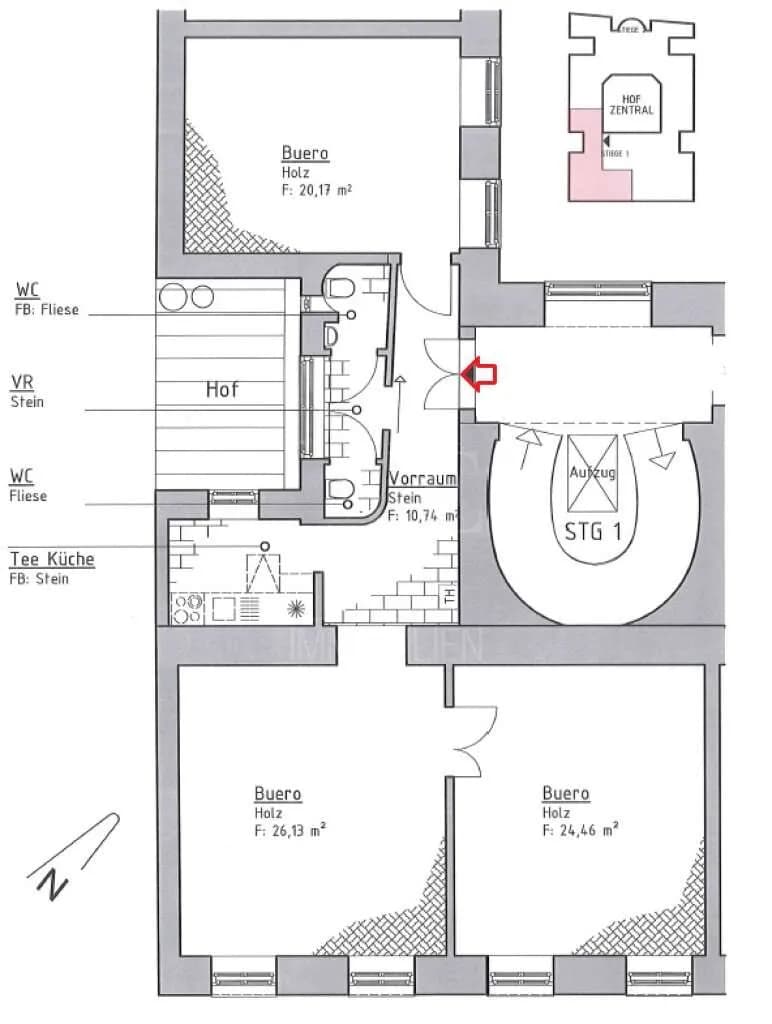 3-Zimmer-Gewerbeimmobilie mieten in Wien – 92 m², € 2.480 – Bild 14 von 14