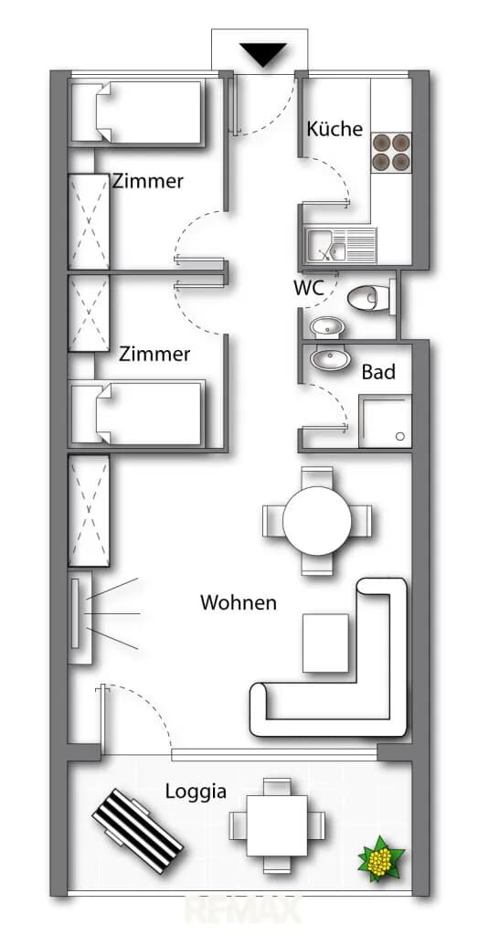 3-Zimmer-Wohnung mieten in Gmunden – 50 m², € 720 – Bild 10 von 11