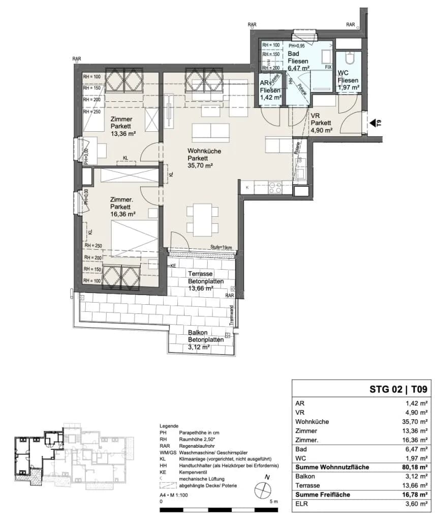 3-Zimmer-Wohnung kaufen in Wien – 80,18 m², € 549.000 – Bild 6 von 7