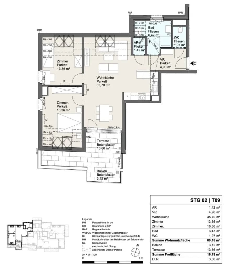 3-Zimmer-Wohnung kaufen in Wien – 80,18 m², € 549.000 – Bild 7 von 7