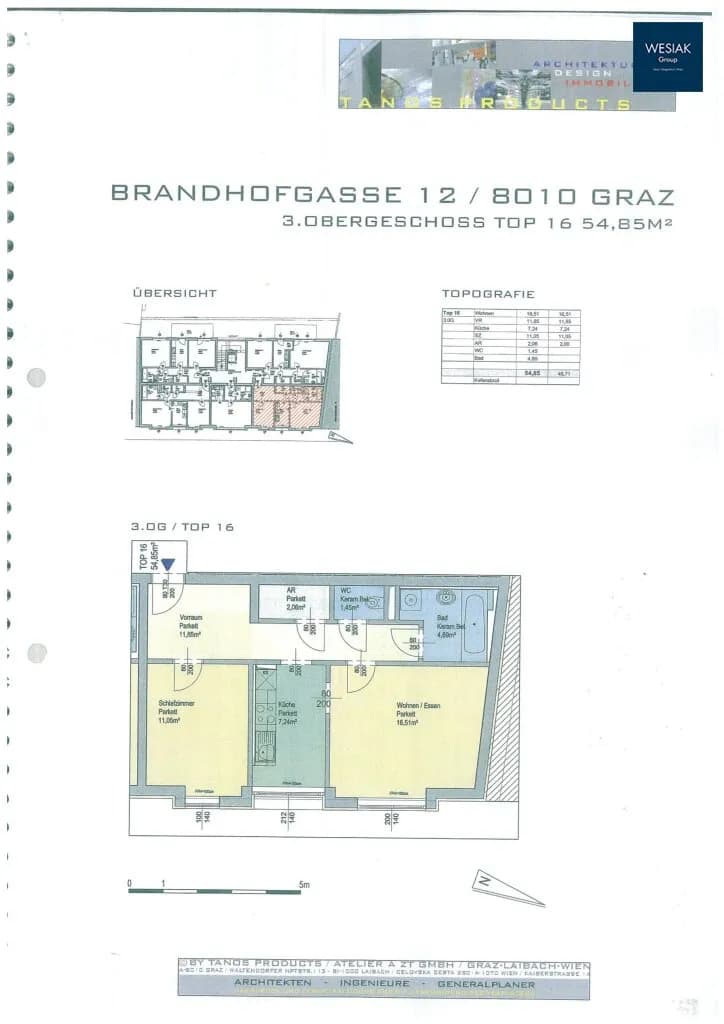 2-Zimmer-Wohnung mieten in Graz – 55 m², € 778 – Bild 2 von 2