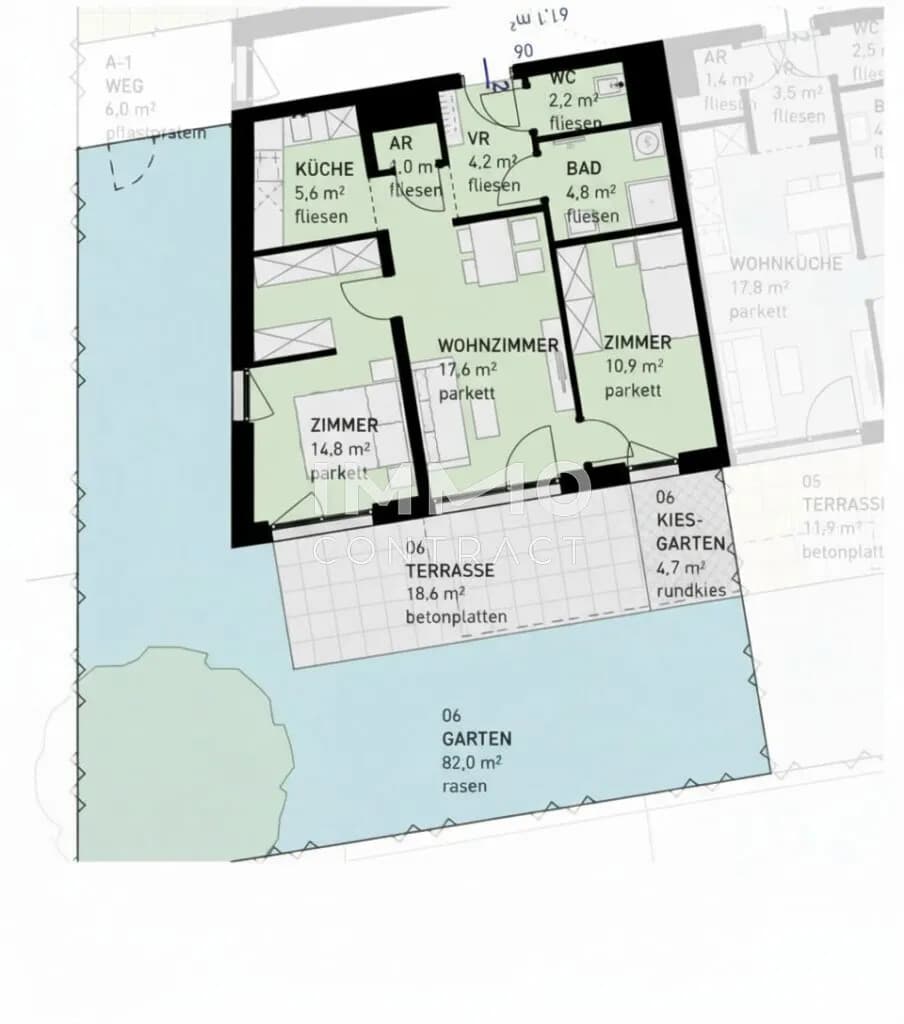 3-Zimmer-Wohnung kaufen in Wien – 61,1 m², € 449.500 – Bild 9 von 9