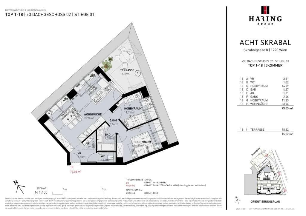 3-Zimmer-Wohnung kaufen in Wien – 73,05 m², € 474.500 – Bild 5 von 5