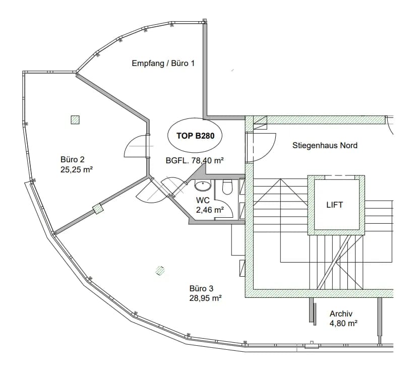3-Zimmer-Gewerbeimmobilie mieten in Innsbruck – 78 m², € 720 – Bild 7 von 7