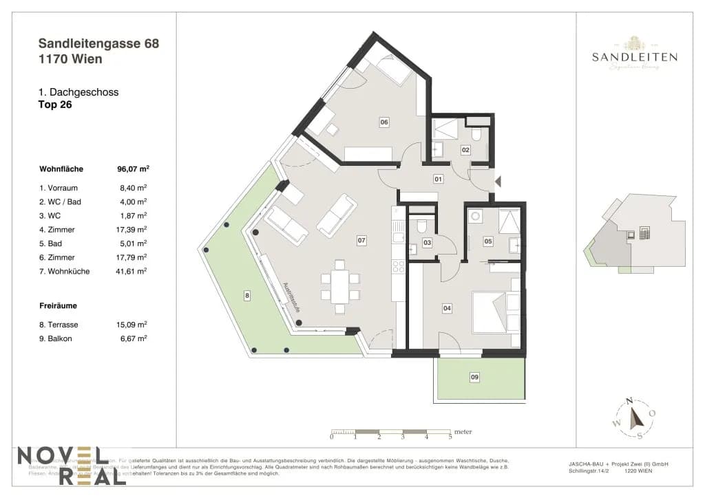 3-Zimmer-Wohnung kaufen in Wien – 96,07 m², € 899.000 – Bild 15 von 15