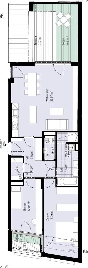 3-Zimmer-Wohnung kaufen in Wien – 101,43 m², € 1.046.000 – Bild 9 von 10