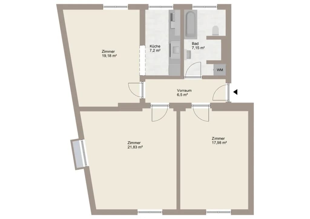 3-Zimmer-Wohnung mieten in Mödling – 80 m², € 1.251 – Bild 14 von 14