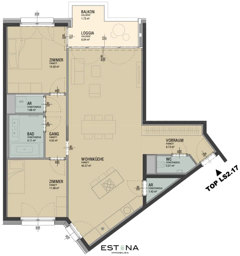 3-Zimmer-Wohnung kaufen in Wien – 92,23 m², € 650.000 – Bild 19 von 19