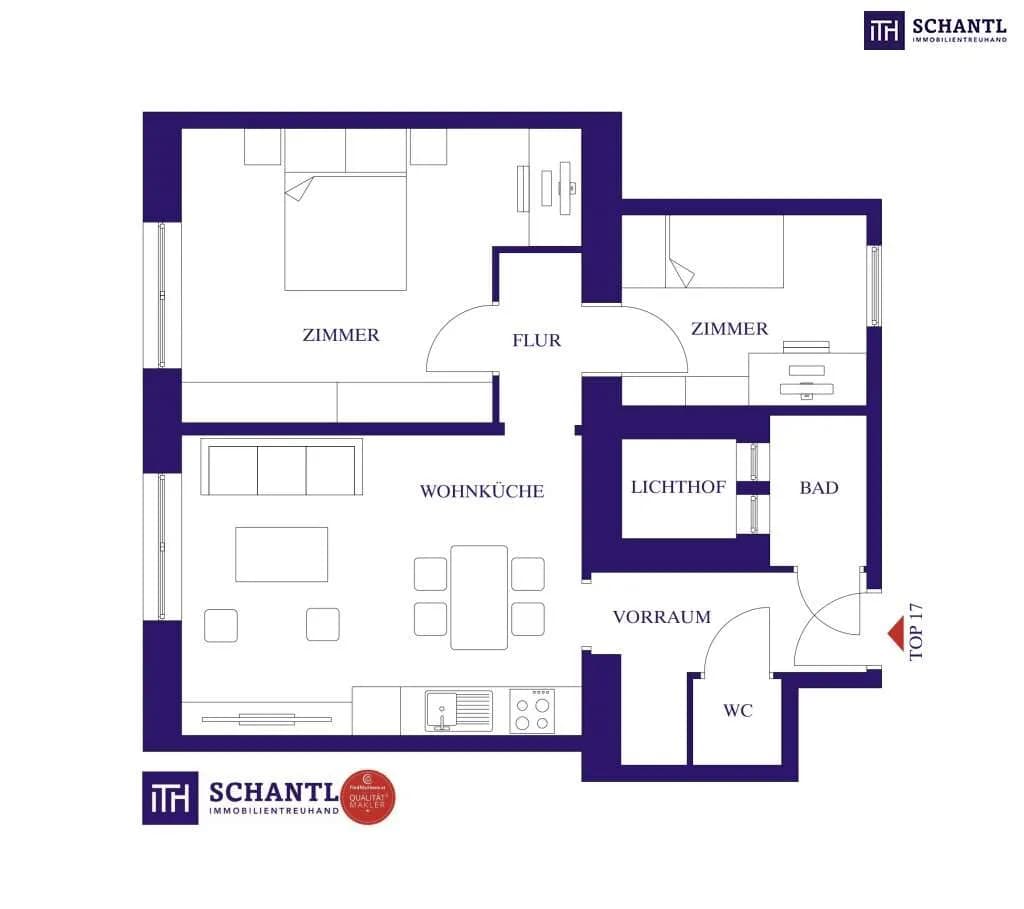 2-Zimmer-Wohnung kaufen in Wien – 54 m², € 289.000 – Bild 13 von 13