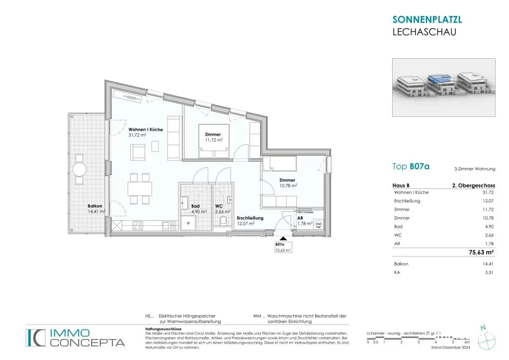 3-Zimmer-Wohnung kaufen in Reutte – 76 m², € 415.000 – Bild 12 von 12