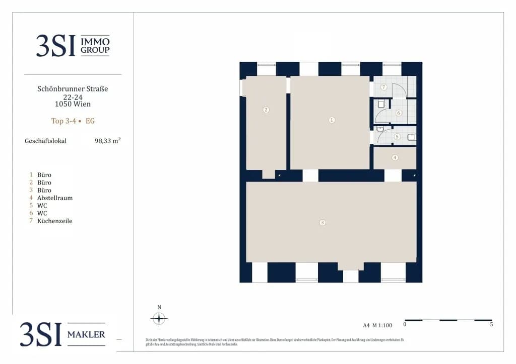 3-Zimmer-Gewerbeimmobilie kaufen in Wien – 98 m², € 575.000 – Bild 9 von 9