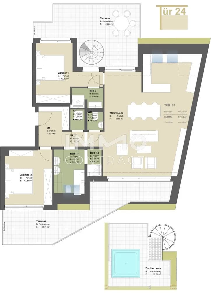 3-Zimmer-Wohnung kaufen in Wien – 97,36 m², € 1.299.500 – Bild 20 von 20