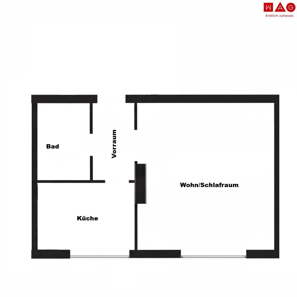 1-Zimmer-Wohnung mieten in Leoben – 32,06 m², € 291 – Bild 7 von 7