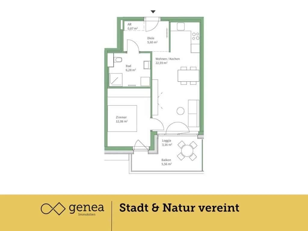 2-Zimmer-Wohnung kaufen in Graz – 47,42 m², € 247.000 – Bild 2 von 18