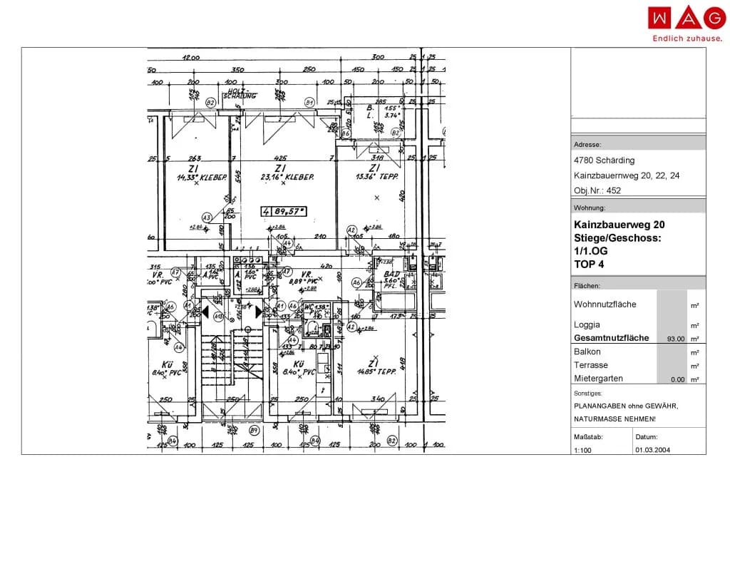 4-Zimmer-Wohnung mieten in Schärding – 93 m², € 836 – Bild 6 von 6