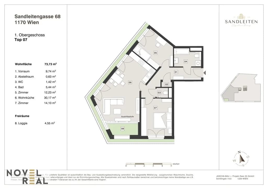 3-Zimmer-Wohnung kaufen in Wien – 78,28 m², € 599.000 – Bild 17 von 17