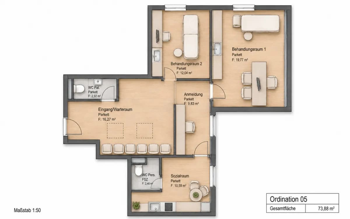 Gewerbeimmobilie mieten in Graz – 74 m², € 1.419 – Bild 2 von 2