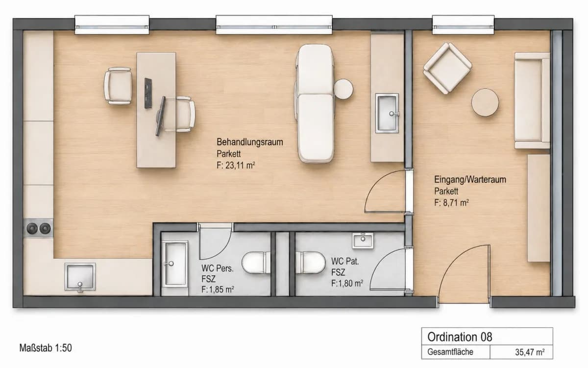 Gewerbeimmobilie mieten in Graz – 35 m², € 681 – Bild 2 von 2