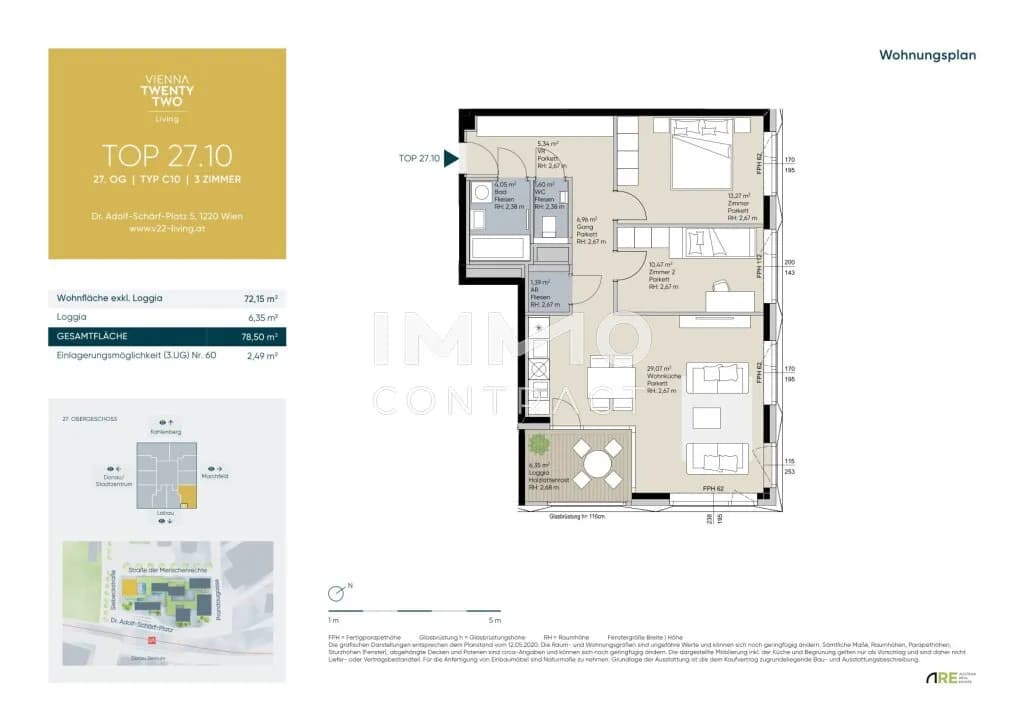 3-Zimmer-Wohnung kaufen in Wien – 72,15 m², € 668.000 – Bild 19 von 19