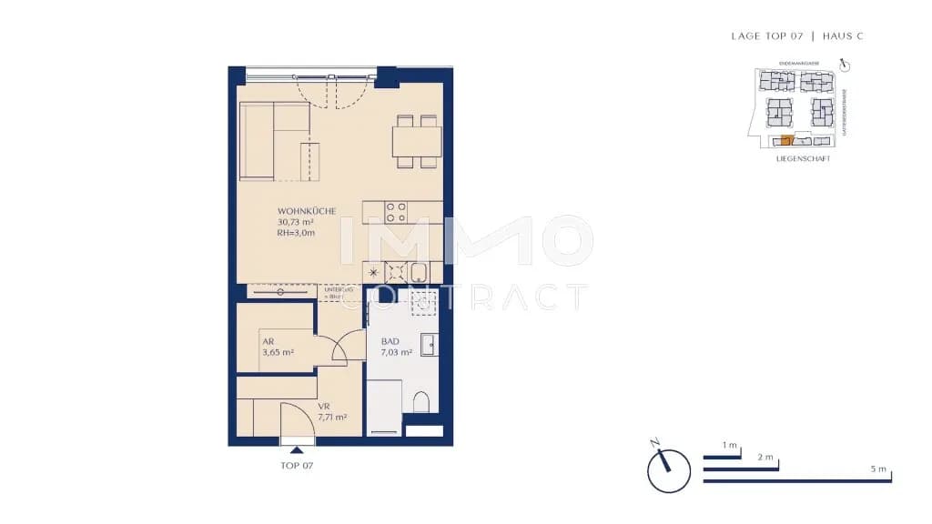 1-Zimmer-Wohnung kaufen in Wien – 49,12 m², € 295.000 – Bild 7 von 7