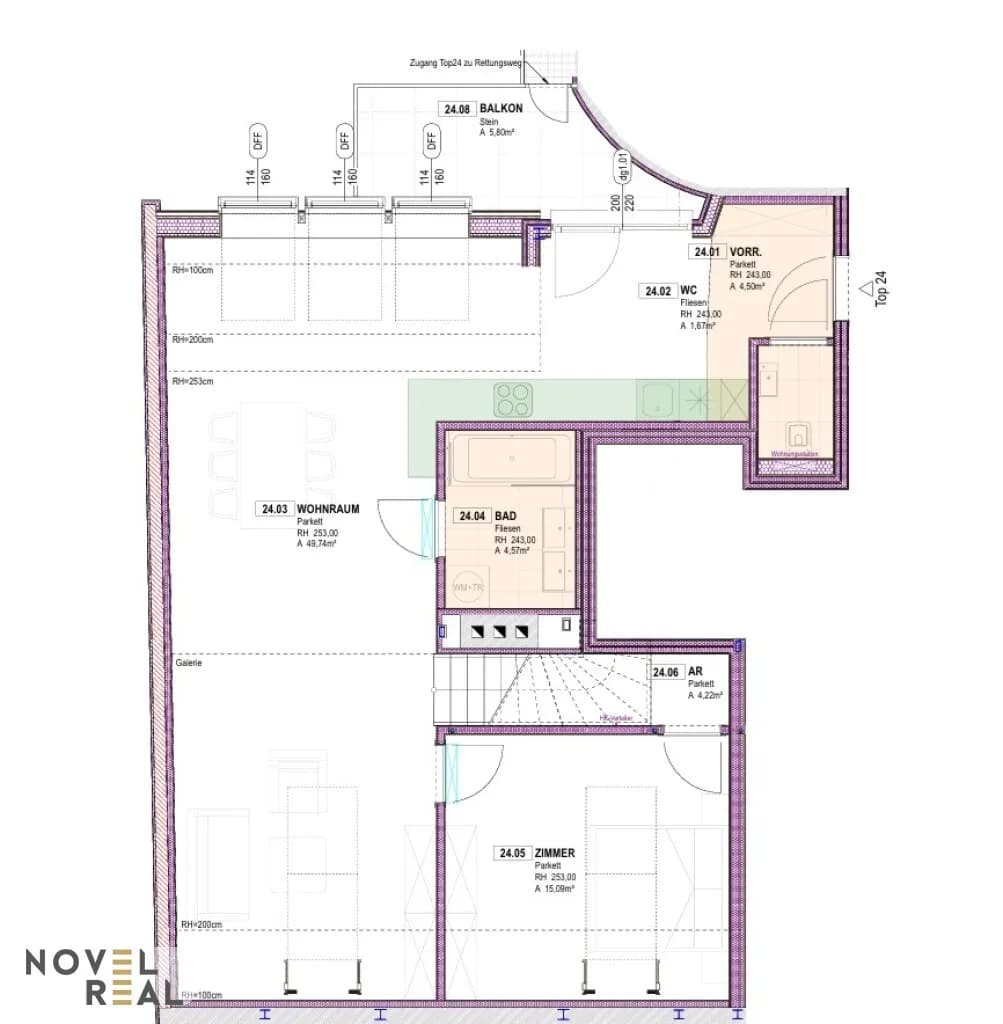 3-Zimmer-Wohnung mieten in Wien – 104,1 m², € 2.598 – Bild 17 von 18