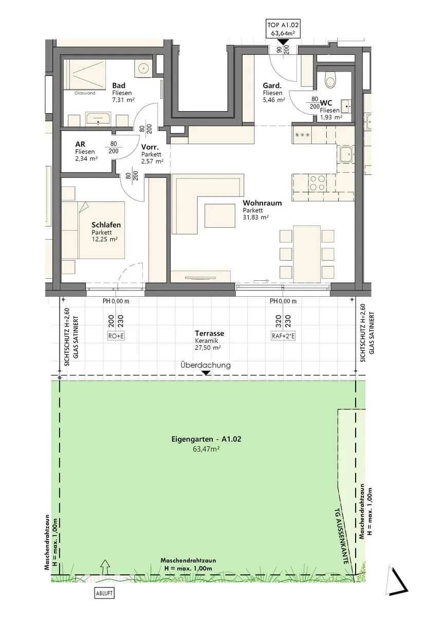 2-Zimmer-Wohnung kaufen in Linz – 64 m², € 359.000 – Bild 6 von 7