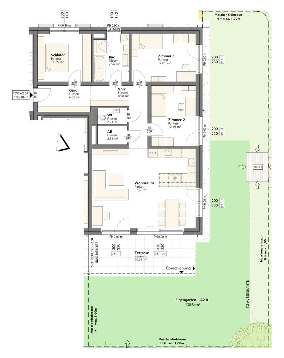 4-Zimmer-Wohnung kaufen in Linz – 103 m², € 549.000 – Bild 7 von 8