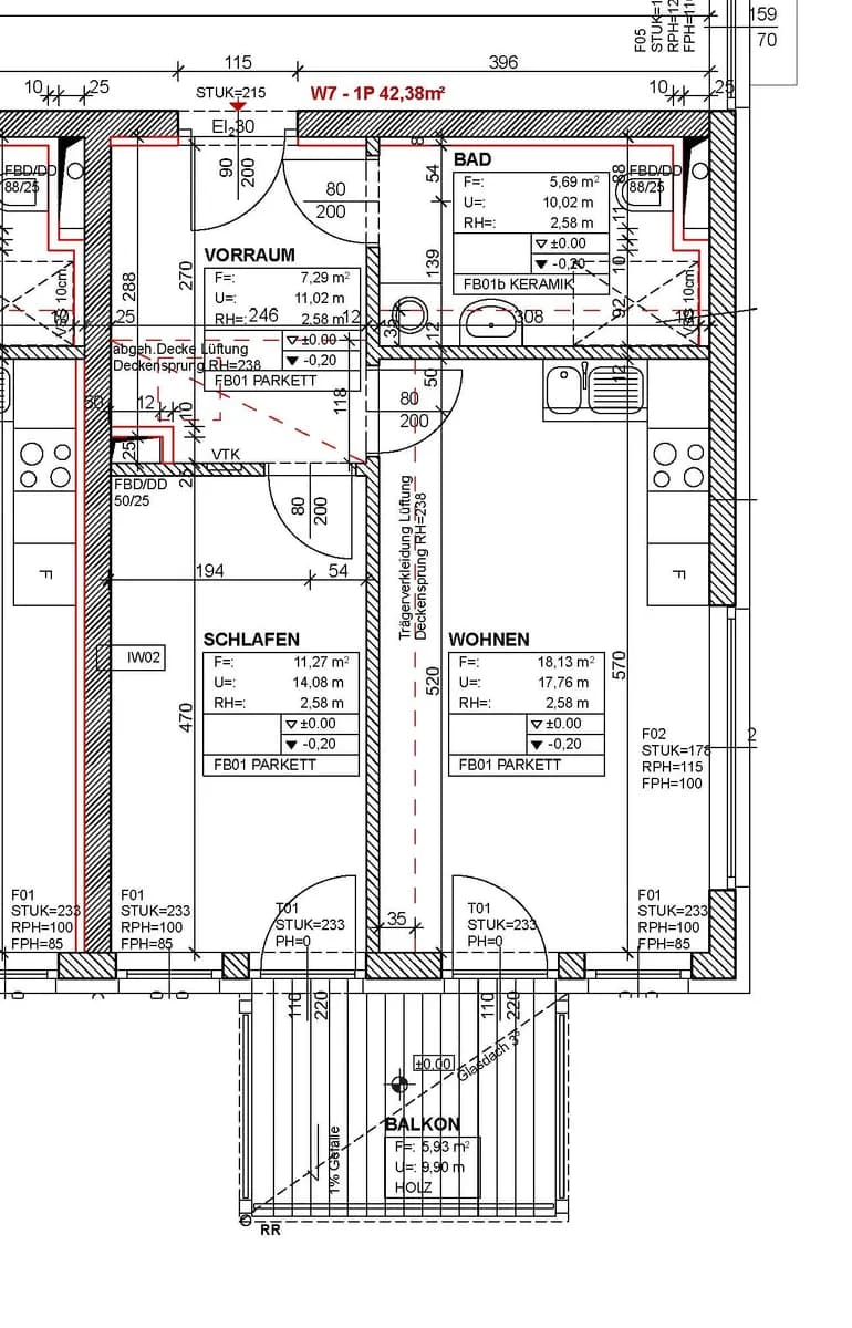 2-Zimmer-Wohnung mieten in Graz-Umgebung – 42,3 m², € 576 – Bild 2 von 2