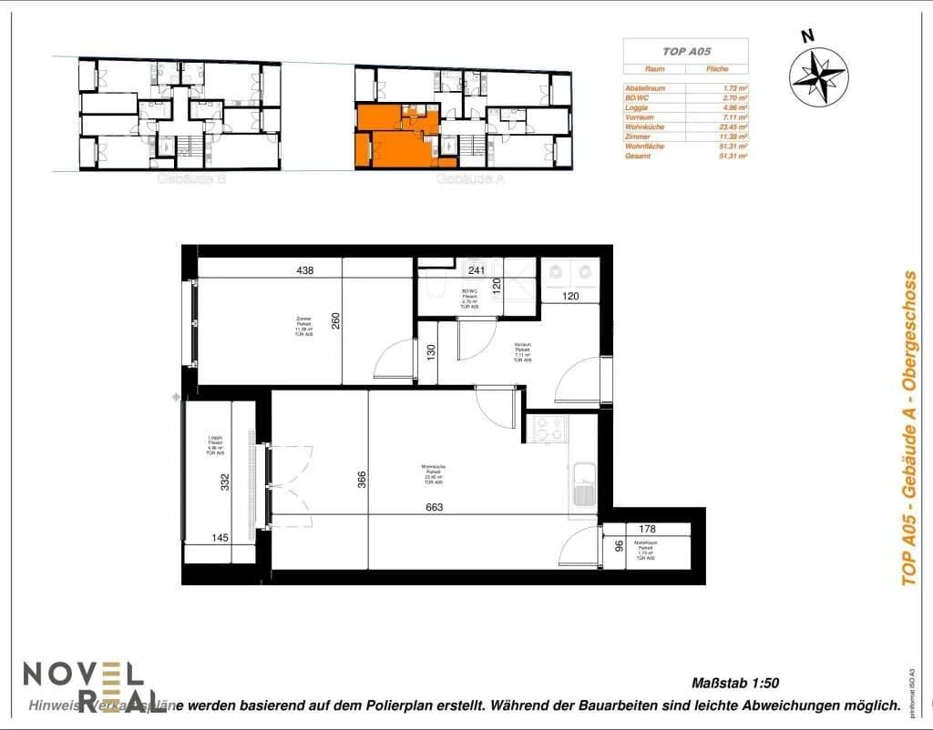 2-Zimmer-Wohnung kaufen in Wien – 51,31 m², € 247.000 – Bild 9 von 9