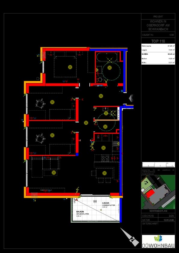 4-Zimmer-Wohnung mieten in Vöcklabruck – 81,84 m², € 857 – Bild 3 von 3