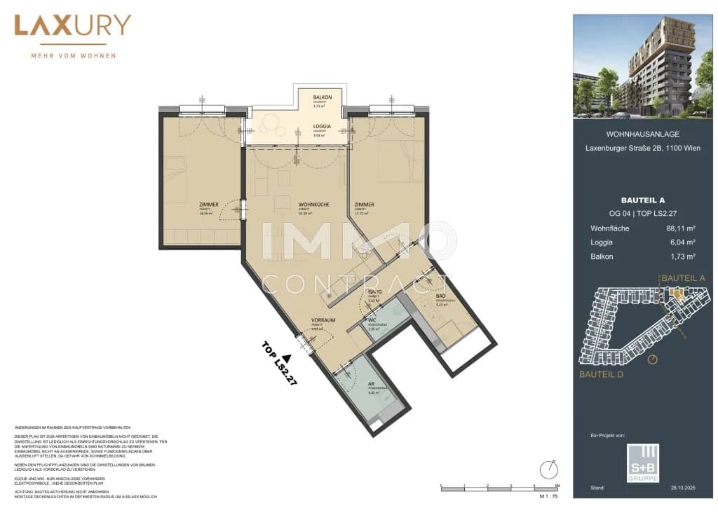3-Zimmer-Wohnung kaufen in Wien – 88,55 m², € 630.000 – Bild 17 von 17