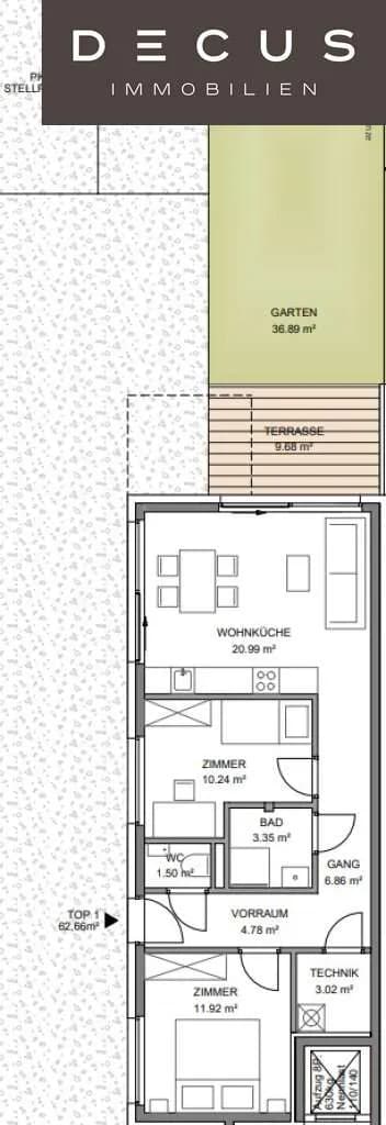 2-Zimmer-Wohnung kaufen in Wien – 62,6 m², € 495.000 – Bild 5 von 5