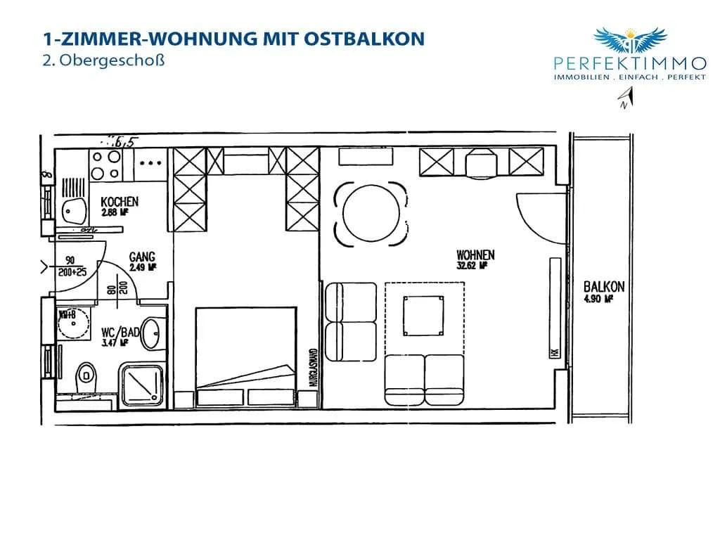 1-Zimmer-Wohnung kaufen in Innsbruck – 41,46 m², € 265.000 – Bild 8 von 8