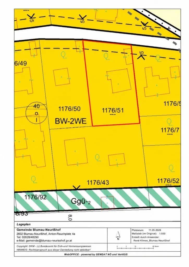 Grundstück kaufen in Baden – 1 183 m², € 378.000 – Bild 2 von 3