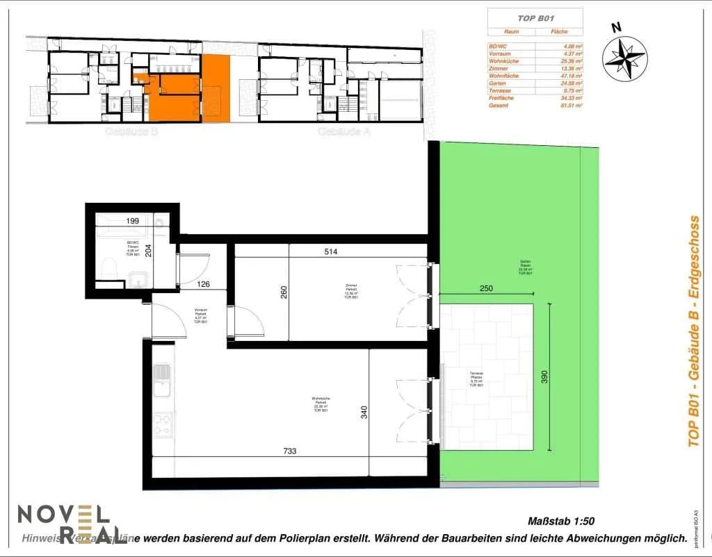 2-Zimmer-Wohnung kaufen in Wien – 47,18 m², € 261.000 – Bild 7 von 7