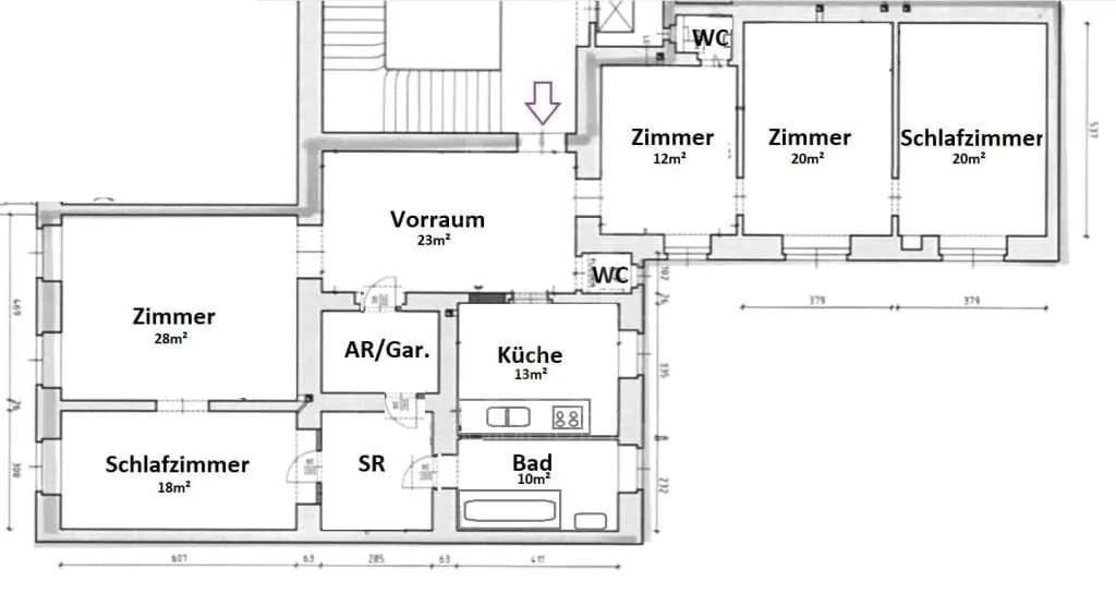 5-Zimmer-Gewerbeimmobilie mieten in Wien – 166 m², € 3.805 – Bild 14 von 14