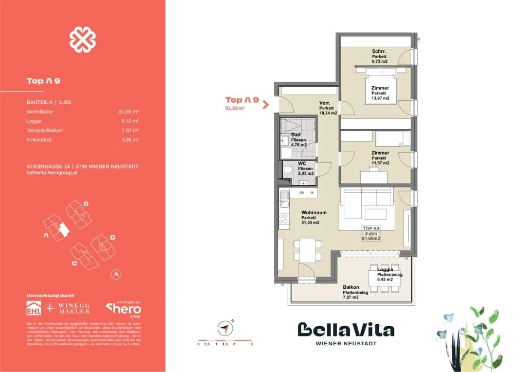 Immobilie kaufen in Wiener Neustadt – 81,69 m², € 314.000 – Bild 27 von 27