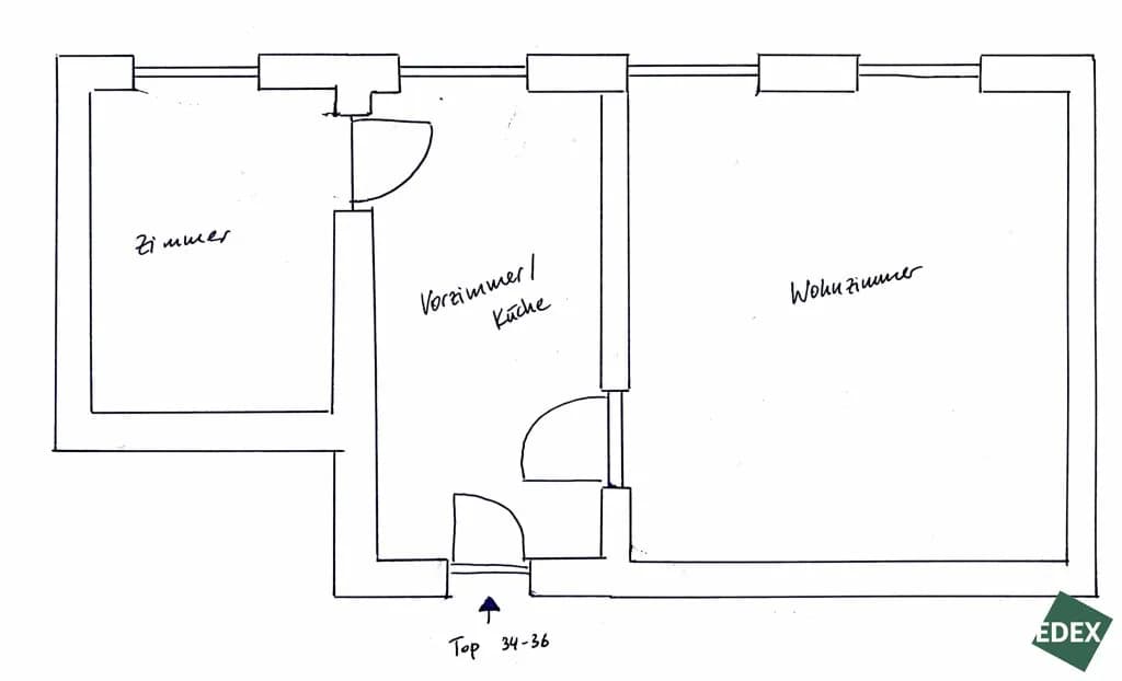 2-Zimmer-Wohnung kaufen in Wien – 40,04 m², € 118.900 – Bild 9 von 9